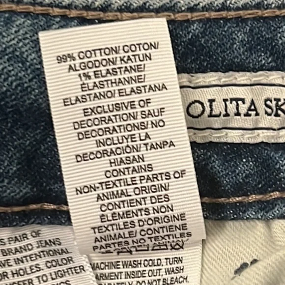 Lucky Brand Lolita Floral Skinny Jeans Size 00 NWT - Picture 9 of 10